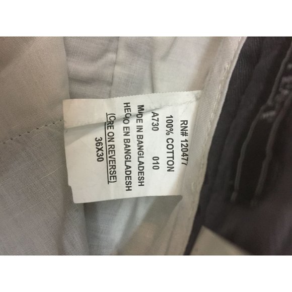 Architect Mens Dress Pants New Size 36x30 Charcoal Gray Pockets Zip Up Button Fl - Picture 12 of 15
